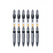 按动中性笔学生专用0.5mm子弹头考试碳素黑色水笔 黑色50支笔