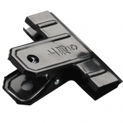 黑色铁夹固定小夹子文具夹子复古大夹子强力特大号多功能票夹不锈钢文件夹书夹 10个装【120mm】