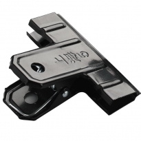 黑色铁夹固定小夹子文具夹子复古大夹子强力特大号多功能票夹不锈钢文件夹书夹 10个装【120mm】