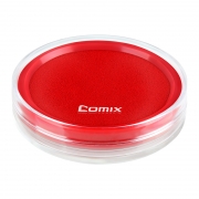 快干印台红色大号财务印章秒干印油印章印泥印台收纳盒按手印红印泥